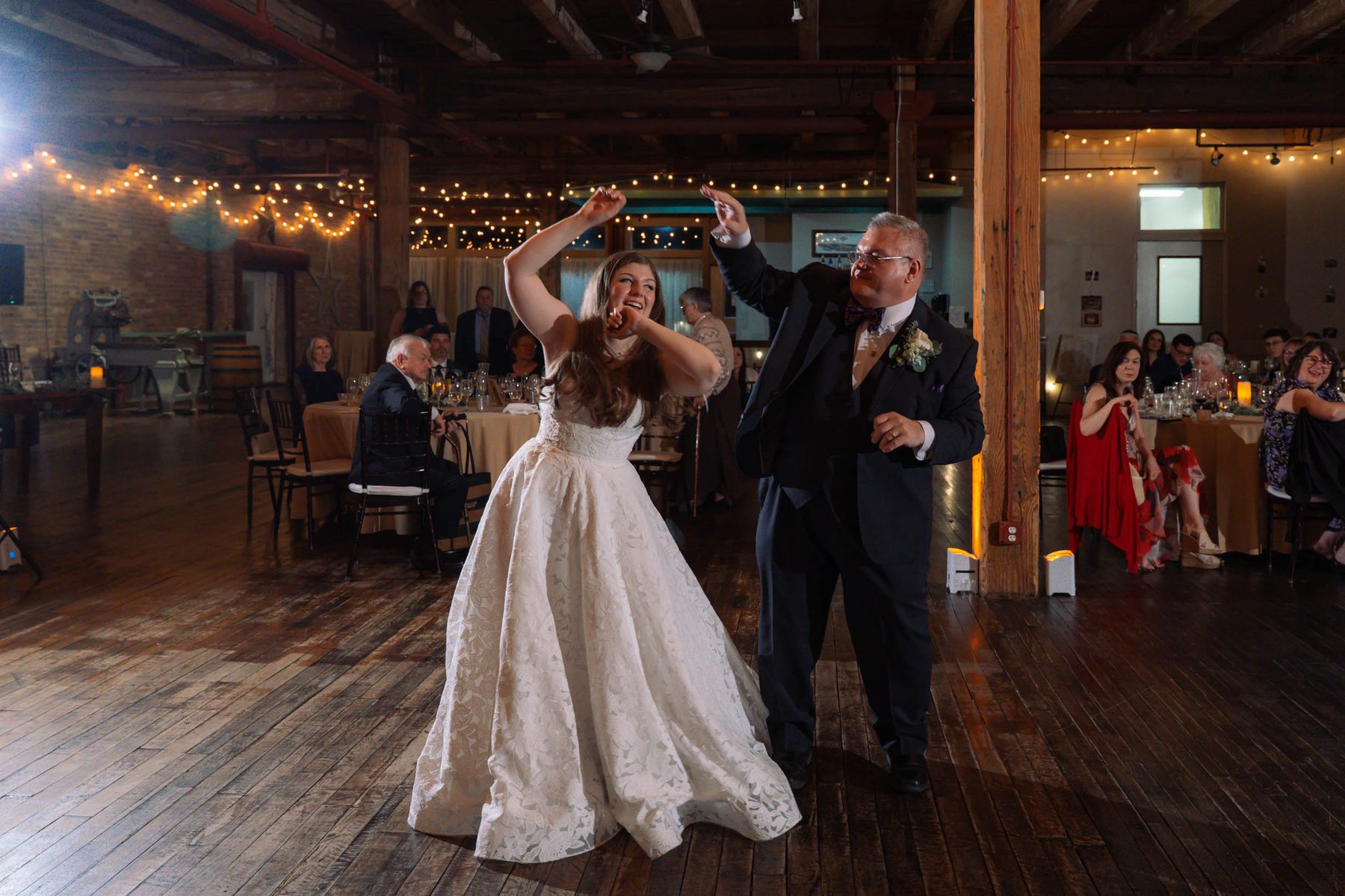 Father-daughter dance at a wedding